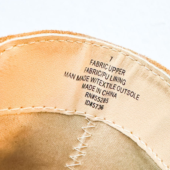 Express Faux Suede Brown/Tan Pointy Toe Booty Size 7 MINT - Picture 5 of 6